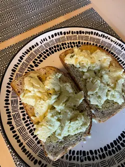 Moringa Scrambled Eggs on Toast - Healthy Breakfast Idea